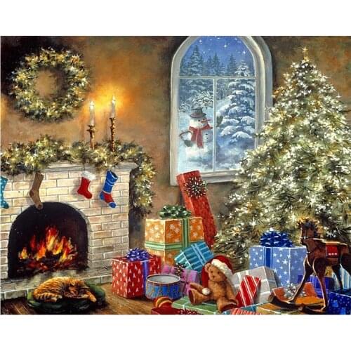 5D Christmas Tree Diamond Painting Hobbies and Crafts Home Decor DIY Landscape Diamond Embroidery Cross Stitch Needlework Gift