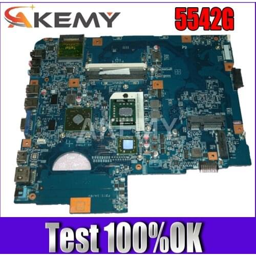 Akemy NBJV50-TR MB 48.4FN01.011 For Acer asipre 5542 5542G Laptop Motherboard MBPHP01001 MB.PHP01.001 HD4500 DDR2 Free CPU