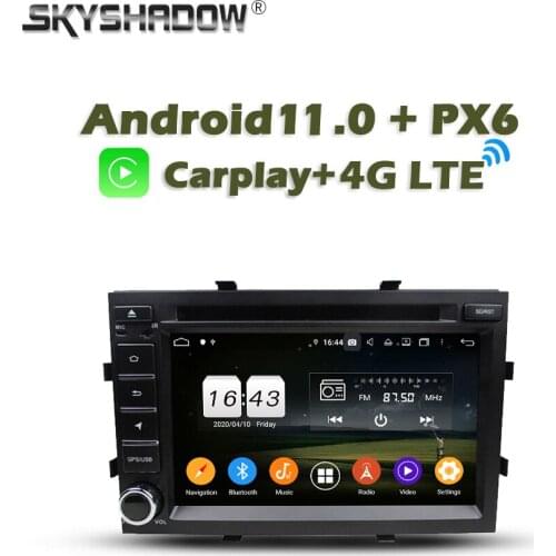 Wireless Carplay PX6 Android 10.0 4G + 64GB Car DVD Player Wifi Bluetooth RDS RADIO GPS For Chevrolet Cobalt Spin Onix 2012-2017