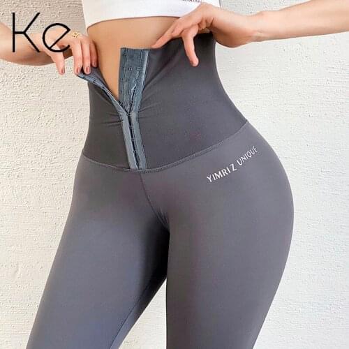 KE Net red waist abdomen fitness pants women wear hip-lifting yoga pants autumn high-waist elastic tight-fitting shark leggings