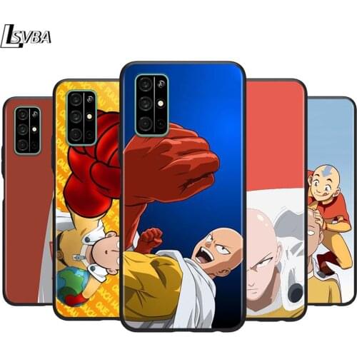 One punch man for Huawei Honor 30 20S 20 10i 9S 9A 9C 9X 8X 10 9 Lite 8A 7C 7A Pro Phone Case Black Cover