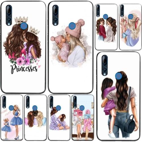 ZFGHSHYQ Super Mom And Daughter Soft Cover Phone Case For Huawei P20 30 40 Pro Mate 20 30 40 Pro Honor 10 10 30lite Y62019