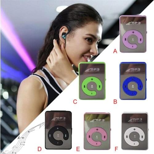 Digital Clamps MP3 Player Mini MP3 Supporting 8GB TF Card with USB Cable/ Earphone Kits 6 Colors for Choose