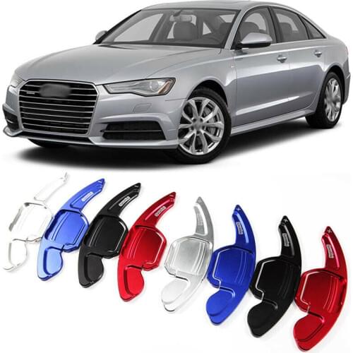 Savanini Alloy Add-On Steering Wheel DSG Paddle Shifters Extension For Audi A6 2009-2018