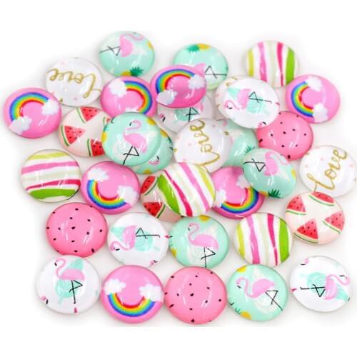 Hot Sale 8mm 10mm 12mm 14mm 16mm 25mm Mixed Handmade Photo Glass Cabochons