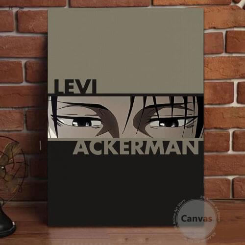 Canvas Anime Levi Attack on Titan Home Decoration Paintings Poster HD Prints Wall Art Modular Living Room