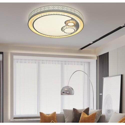 Chandelier bedroom living room crystal lamp decoration led neutral light warm white light white light ceiling lamp 55cm ceiling