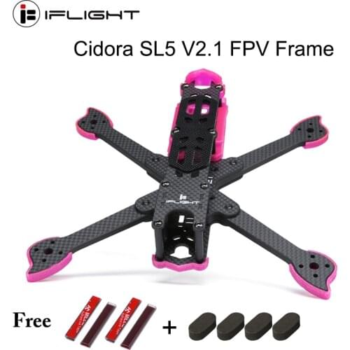 IFlight Cidora SL5 V2.1 217mm 5inch FPV Frame Flight control hole 30.5mm/20mm compatible 22/23 series motor for FPV Racing Drone