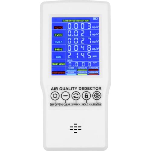 Intelligent Digital LCD Formaldehyde Detector Protable Carbon Dioxide Analyzer Multi Gas Monitor Home Air Quality Meter