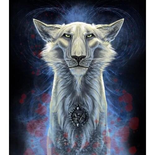 JMINE Div 5D wildlife Lion Animal Full Diamond Painting cross stitch kits art High Quality Cartoon 3D paint by diamonds