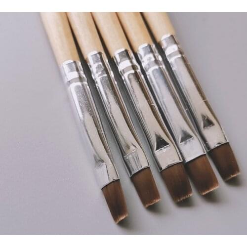 XMQ nylon gel nail brush 5pcs/lot different sizes for choosing painting tools