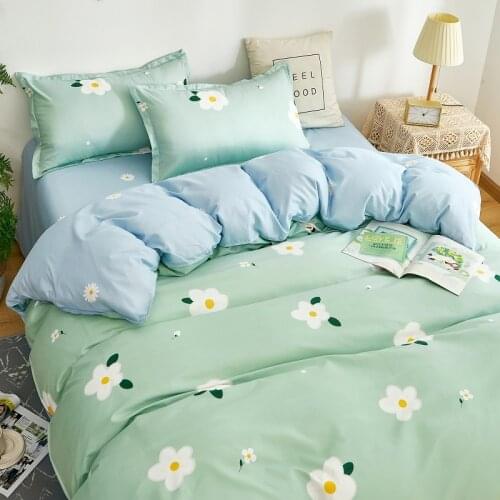 Bedding Set for The House Duvet Cover 2 People Bed Adornment Bedclothes Set of Sheets Euro Bed Linen Pastel Underwear