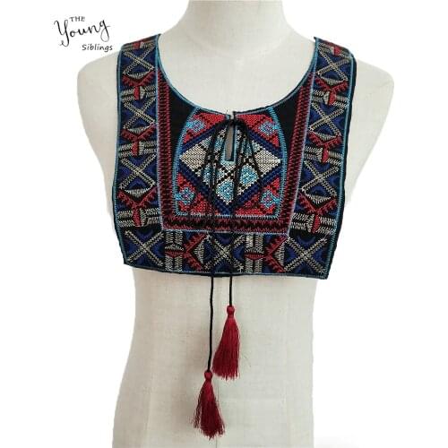 Fashion DIY Ethnic Style Lace Neckline Sewing Fabric Lace Collar Embroidery Applique Decoration Dresses Accessories Scrapbooking