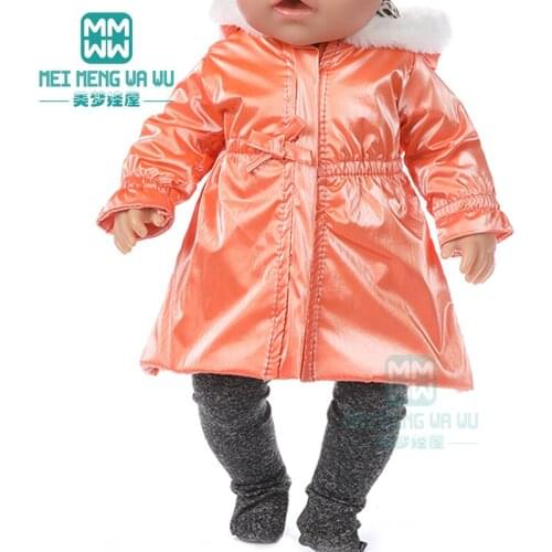 Clothes for doll fit 43cm toy new born doll and American doll accessories fashion down suit