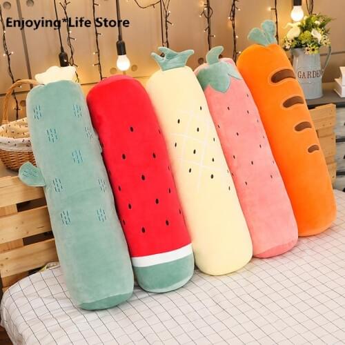 Plush Long Pillow Soft Cartoon Animal Stuffed Doll Sofa Bed Pillow Cushion Children Birthday Gift