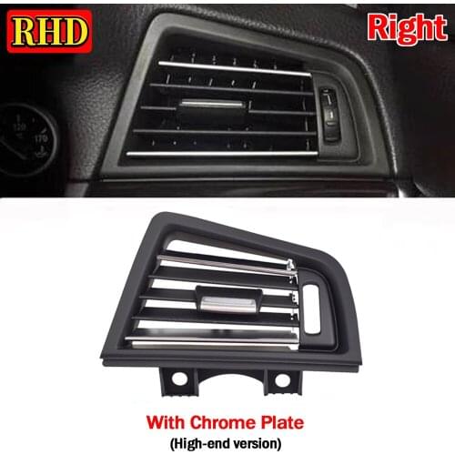 RHD Car Front Row Center/Left/Right Side Air Conditioner Chrome Vent Grille A/C Wind Outlet Panel Cover For BMW 5 Series F10 F18