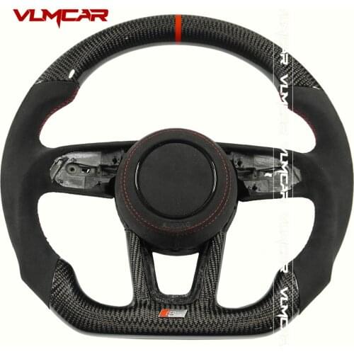 Custom Carbon Fiber Steering Wheel For Audi S3 S4 S5 S7 A3 A4 A5 RS3 RS4 RS5