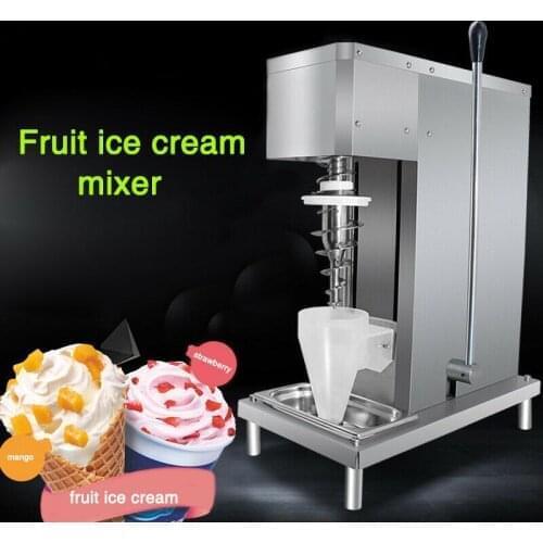 S Manual Yogurt Fruit Ice Cream Blender Mixer Machine Big Cone Cup CFR by Sea