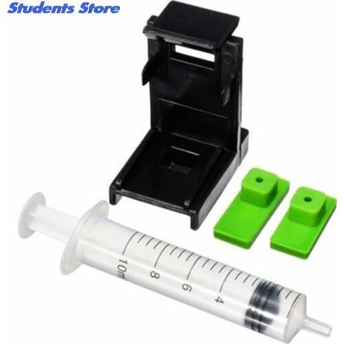 3 in 1 10ml Syringe Ink Cartridge Clamp Absorption Clip Rubber Pads Pumping Tool Compatible For HP 60/61 1 SET