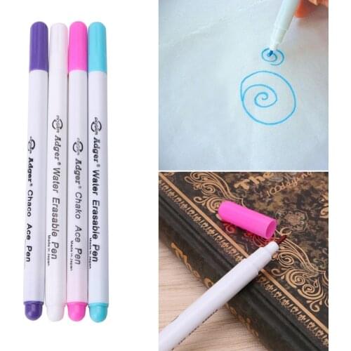 2021 New 4X Water Erasable Pen Embroidery Cross Stitch Grommet Ink Fabric Marker Washable