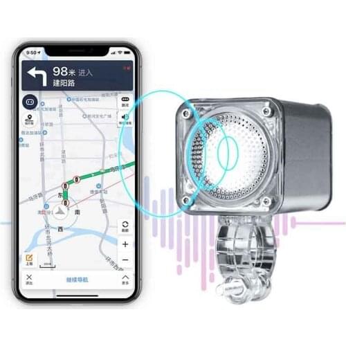 Waterproof 15W 1200LM LED Smart Bike Light Voice Navigation Wireless 5.0 Bluetooth Speaker Motorbike Light Electric Bicycle