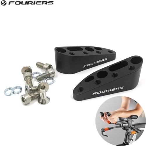 Fouriers Alloy TT Handlebar Spacer Extender For GIANT New Trinity Road Bike 10 Degrees 15 Degrees Aerobars Stack Height Stackers
