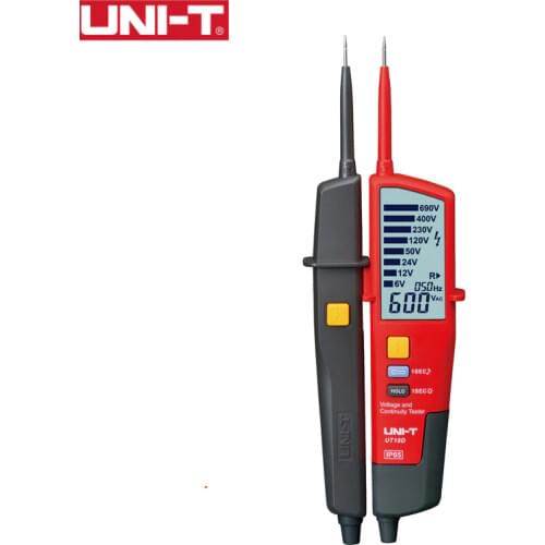 UNI-T UT18D digital voltmeter 690V AC DC Voltage Meter metal Detector Waterproof Test Pen Full LCD Display RCD Test Auto Range