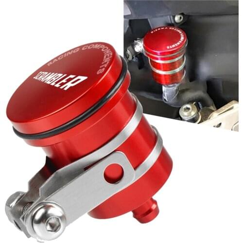 Universal Motorbike Brake Fluid Reservoir Clutch Tank Oil Fluid Cup For DUCATI SCRAMBLER CLASSIC SCRAMBLER DESERT SLED 2019-2020