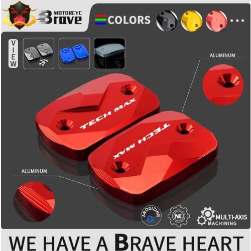 XMAX 125 TECHMAX Front Brake Clutch Cylinder Fluid Reservoir Cover For YAMAHA XMAX125 TECHMAX 2020 X-MAX LOGO TECH MAX