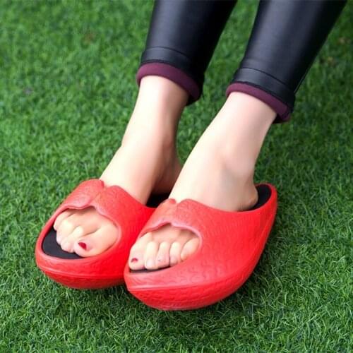 Slimming Womens Fitness Weight Loss Massage Slippers Body Sculpting Sneakers Wedge Platform Swing Shoes Foot Spa