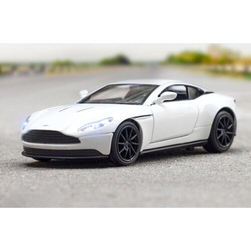 1/32 Aston Martin DB11 AMR Die Cast Sports Car Toy Alloy Simulation Sound Light Pull Back Supercar Toys Vehicle