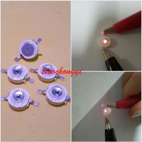 10pcs 3W 808NM high powe Infrared LED Light IR led for NIGHT VISION CAMERA light