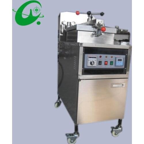 25L Manual control Gas pressure fryer(With oil pump) deep fried chicken machine air pressure fryer stainless steel