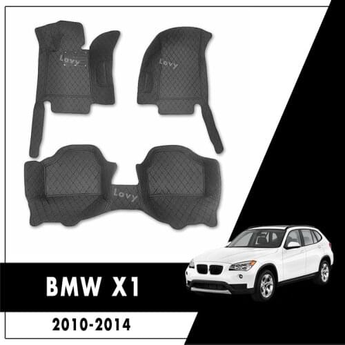 Car Floor Mats For BMW X1 2010 2011 2012 2013 2014 2015 Waterproof Easy Install Rugs Dash Auto Interior Decoration