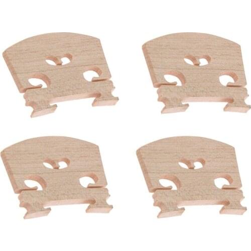 Violin parts Violin-Bridge-5pc-4/4 Maple Bridge Violin Parts, 4 Piece