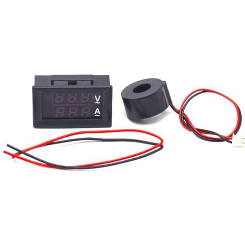 Digital Double Color Blue & Red Led Display Voltmeter Ammeter Voltage Current Indicator with Instrument-Transformer