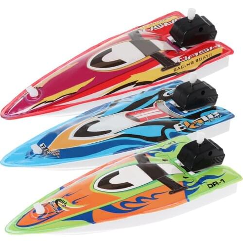 Baby Toy Kid Wind Up Clockwork Inflatable Boat Ship Bath Toy Play Water Bathroom