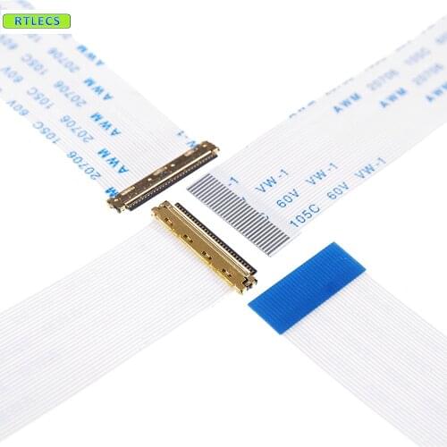 20 pcs I-PEX 20453-030 Flexible Flat Ribbon Cable FFC 30 Pin 0.5mm pitch 10'' 14.1''15.6'' 17'' EDP Panel Reverse opposite Side