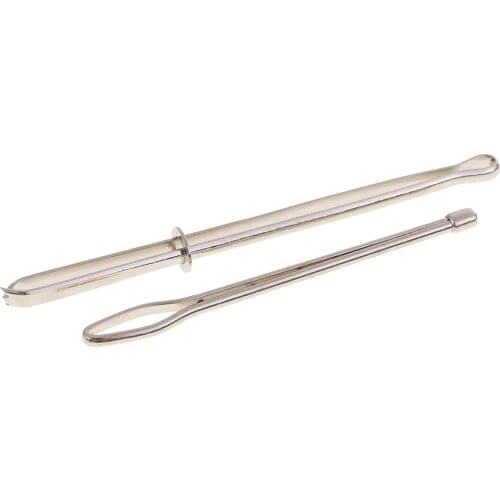 2pcs Easy-Pull Bodkin Needles Stainless Steel Pinch Thread Ribbon Elastic Wool Rugs Craft Repair Tools