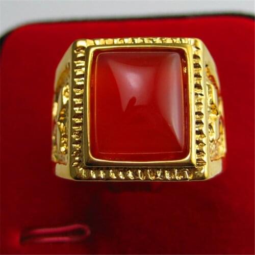 MistyRain Gold Rings For Men