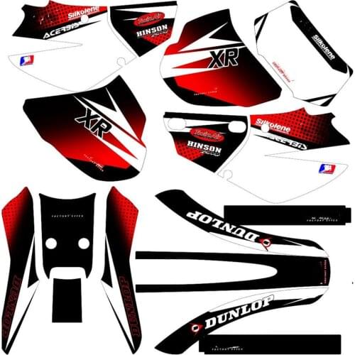 Motorcycle full set of 3M graphics stickers decals For Honda XR250 XR400 1996 1997 1998 1999 2000 2001 2002 2003 2004 XR250R