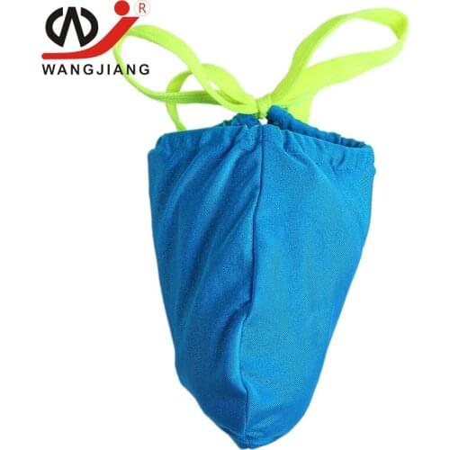 WJ Gay Underwear Penis Mens Thongs And G Strings Man Trunks Mens Sexy Underwear Nylon Boys String Bikini Underwear Men