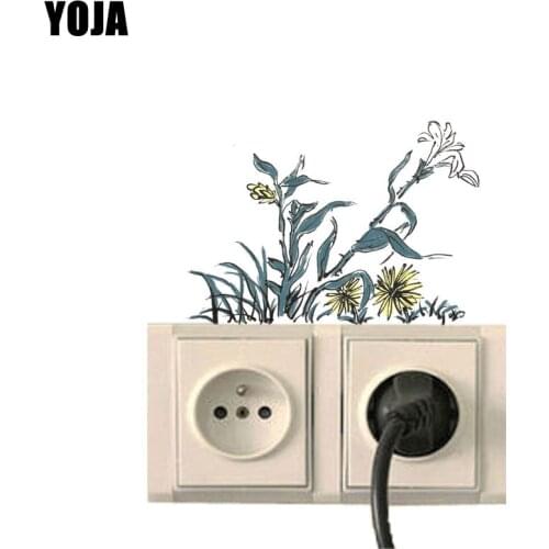 YOJA Hand-painted Illustrations Of Chinese Ink Nice Quality Switch Sticker PVC Room Decor Wall Decal 8SS0689