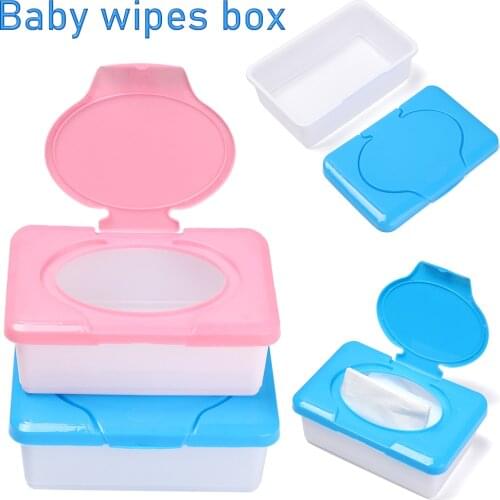 New Baby Dry Wet Tissue Paper Case Home Tissue Baby Wipes Napkin Plastic Storage Box Holder Container Accessories