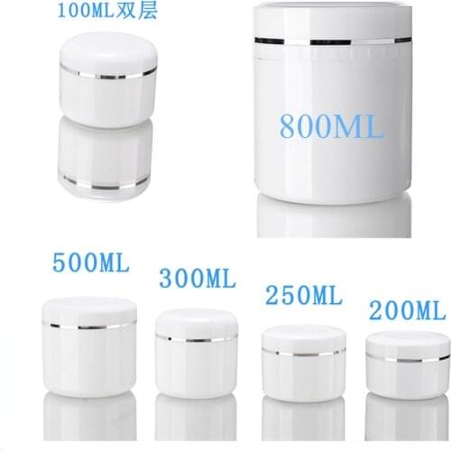 Wholesale 100ML-800ML PP Cream Jars Facial Mask Containers Skin Care Cream Tins Bottle Cream Cosmetic Refillable Packaging
