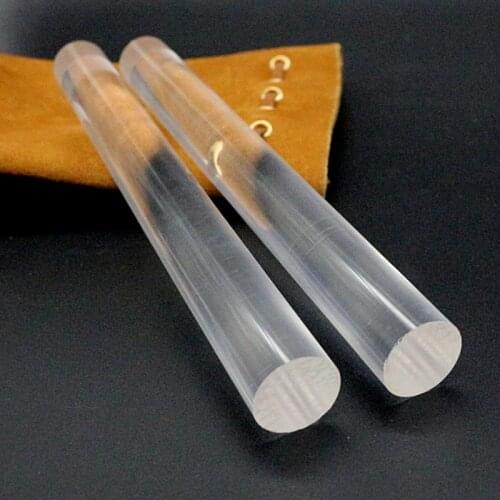 Practical Handcraft Clay Acrylic Rod DIY Ceramic Sculpting Pressure Clay Rods Solid Rolling Pins Durable Clear Hollow Stick
