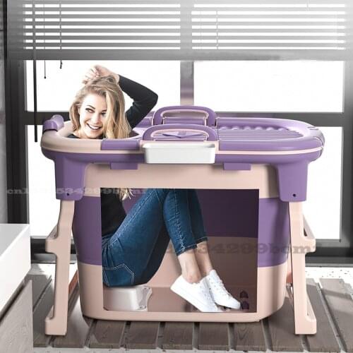 Folding Bath Tub Home Adult Thickened Bath Tub Steaming Soaking Dual Purpose Thermal Bath Tub Portable Bath Tub Baby Swimming
