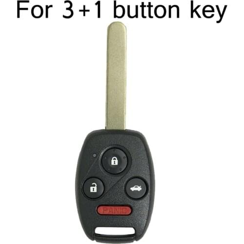 Key Shell Replacement For Honda Accord Civic Pilot Remote Fob 4 Button No Blade For Honda Civic 2006-2013 W/ Trunk