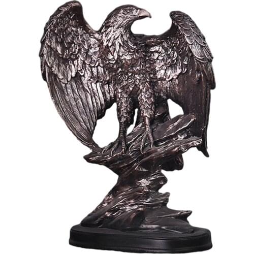 Bald Eagle Statue Sculpture Home Outdoor Resin Yard Art for Garden Lawn Patio Living Room Decoration