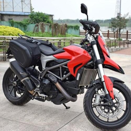 58L motorcycle saddle bag rear seat luggage saddle bag helmet bag trunk waterproof Toolbox For Honda Suzuki yamaha Ducati BMW